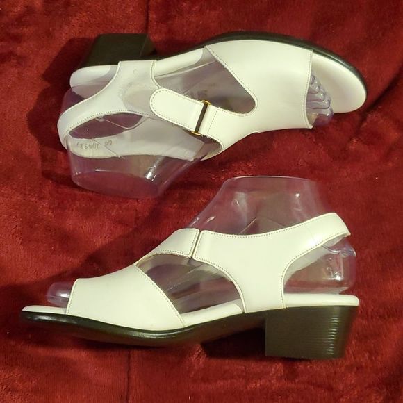 SAS Suntimer Comfort Cushioned Heeled Sandals White Size 6½ N‎ Narrow - Picture 7 of 9